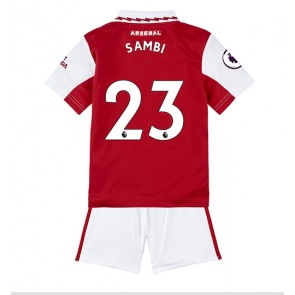 Arsenal Albert Sambi Lokonga #23 Hjemmedraktsett Barn 2022-23 Kortermet (+ Korte bukser)